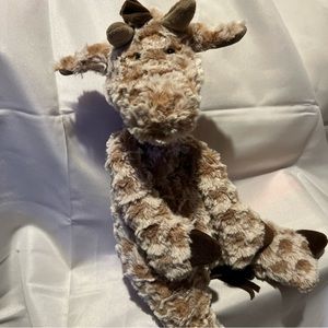 Jellycat London Junglie Bunglie Plush Giraffe Brown White Floppy Stuffed 17"